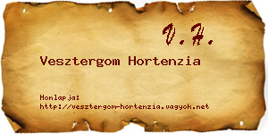 Vesztergom Hortenzia névjegykártya